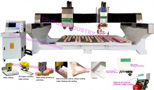 Máquina de fabricação CNC de bancadas de pedra multifuncional