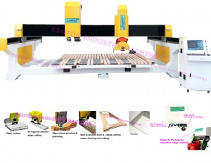 Multi function stone countertops CNC fabrication machine