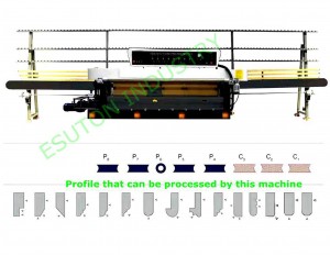 8 heads stone edge profile grinding and polishing machine