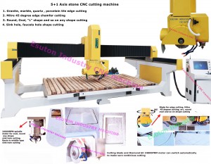5+1 Axis stone CNC cutting machine