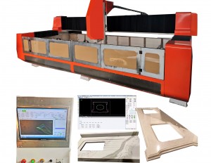 Outils automatiques changeant la pierre CNC machine