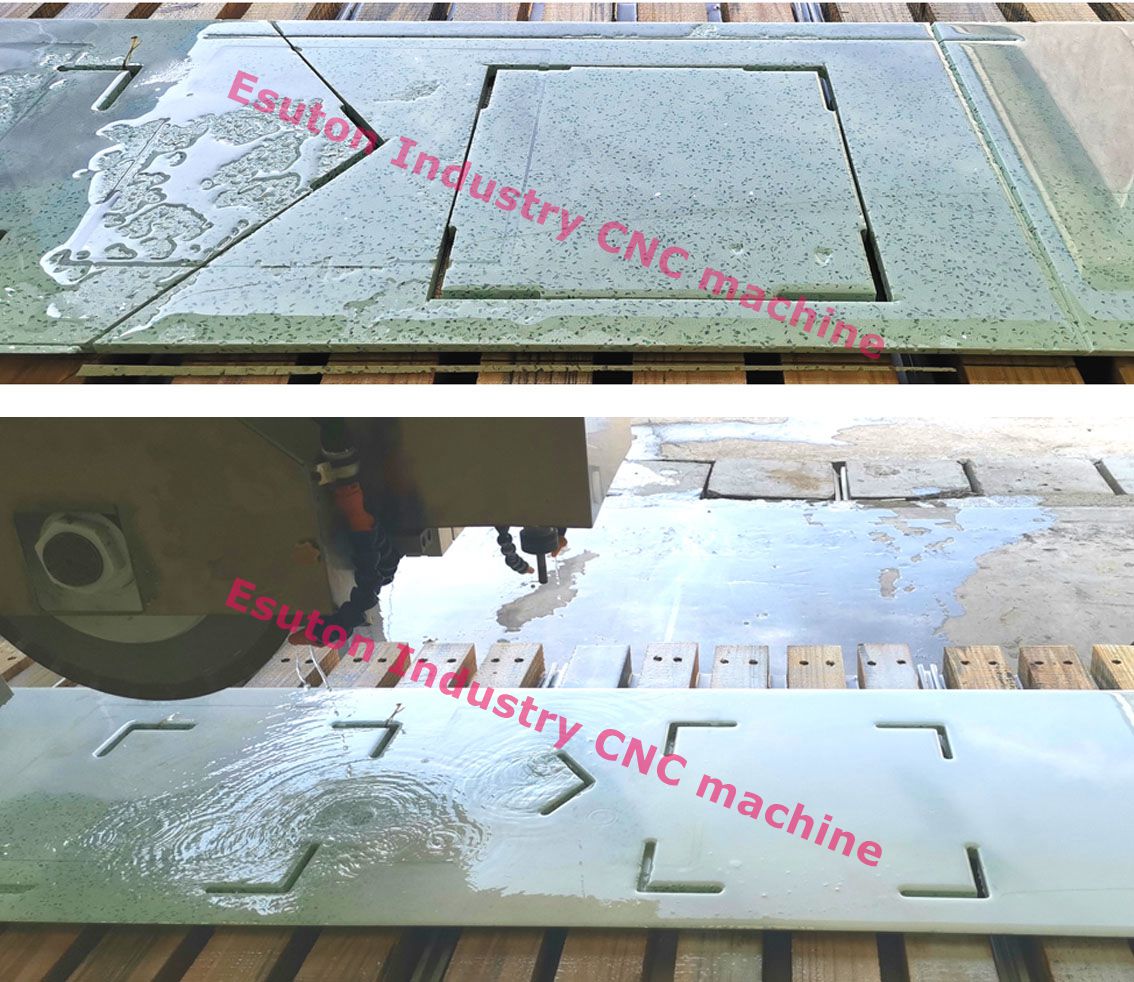 Corte de piedra con sierra CNC Esuton 5+1 Axis