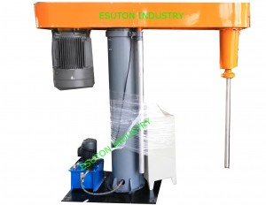 Hydraulic lifting high speed dispersion machine