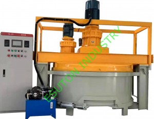 Double mixing disc Planetary quartz slab material mixer