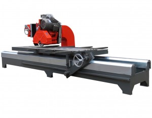 Manual table moving stone cutting machine