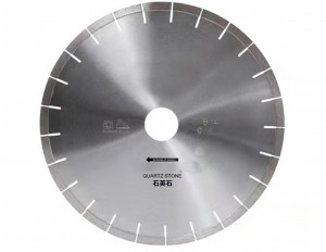 Quartz stone slab cutting blade