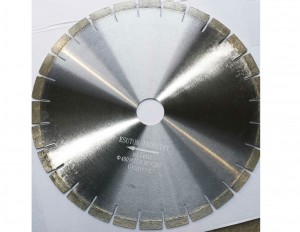 Silent granite cutting blade