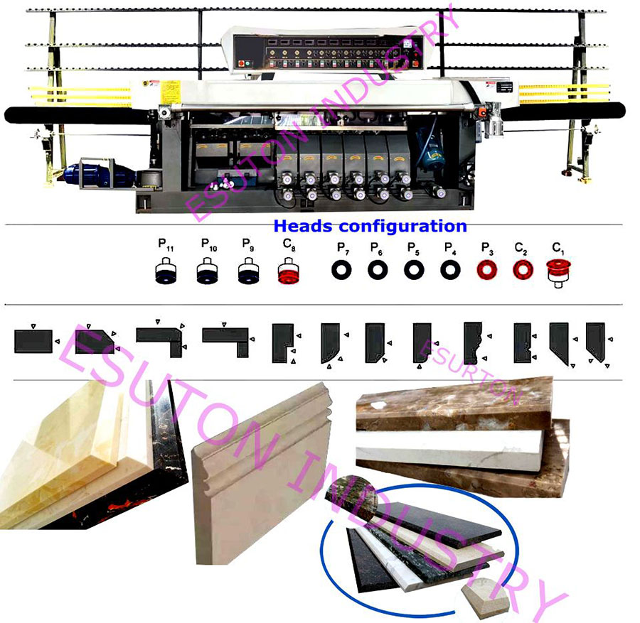 stone straight edge chamfer edge polishing machine2